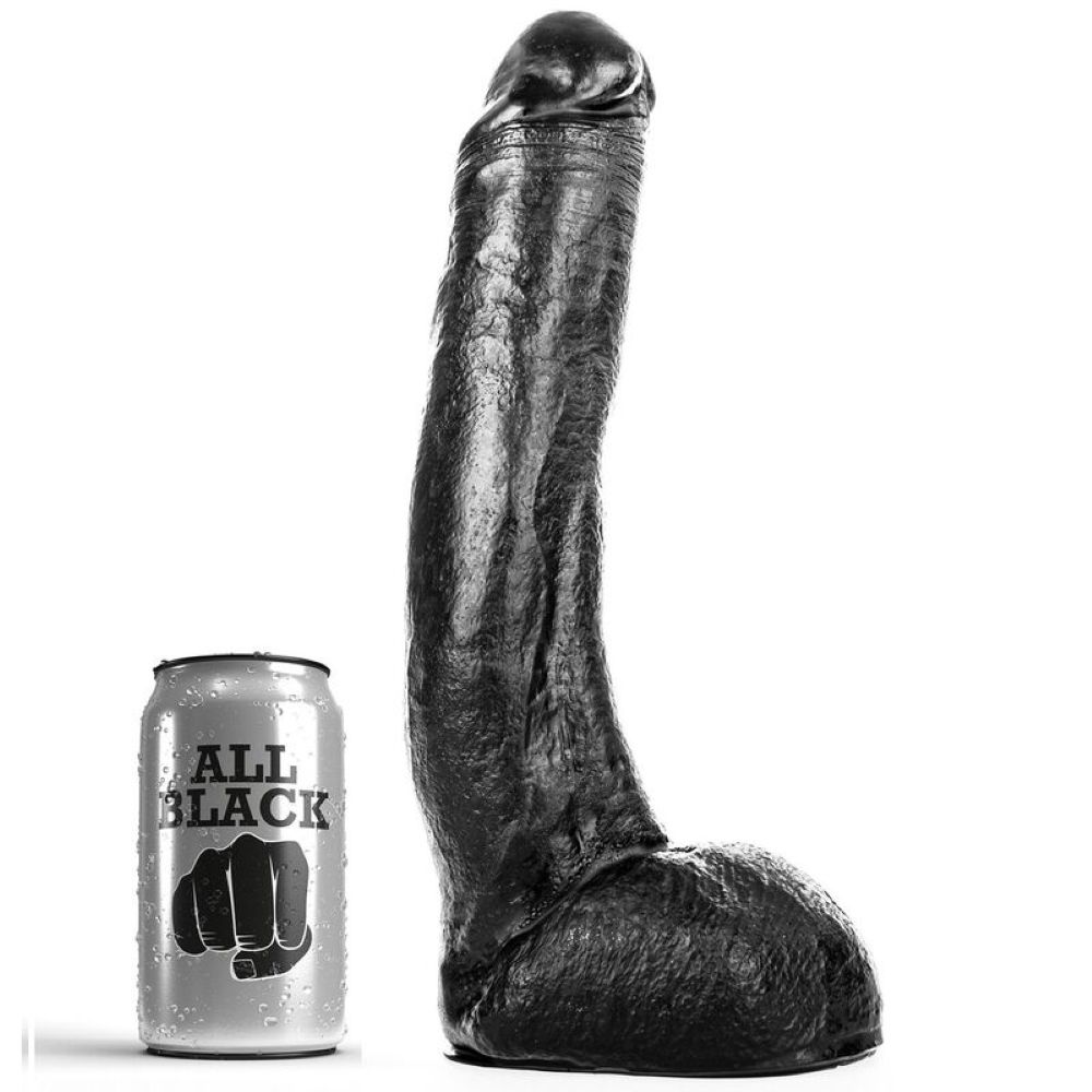 ALL BLACK - CURVED DONG 28 CM