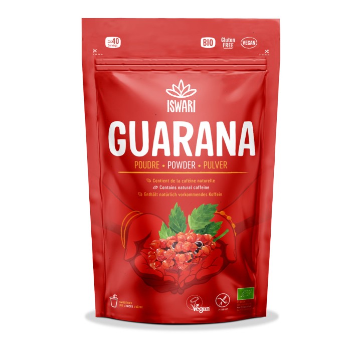 Iswari, BIO Guarana Powder, Gluten Free, 70g