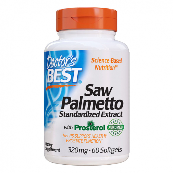 Doctor's Best, Saw Palmetto, Standardized Extract, 320 mg, 60 Softgels
