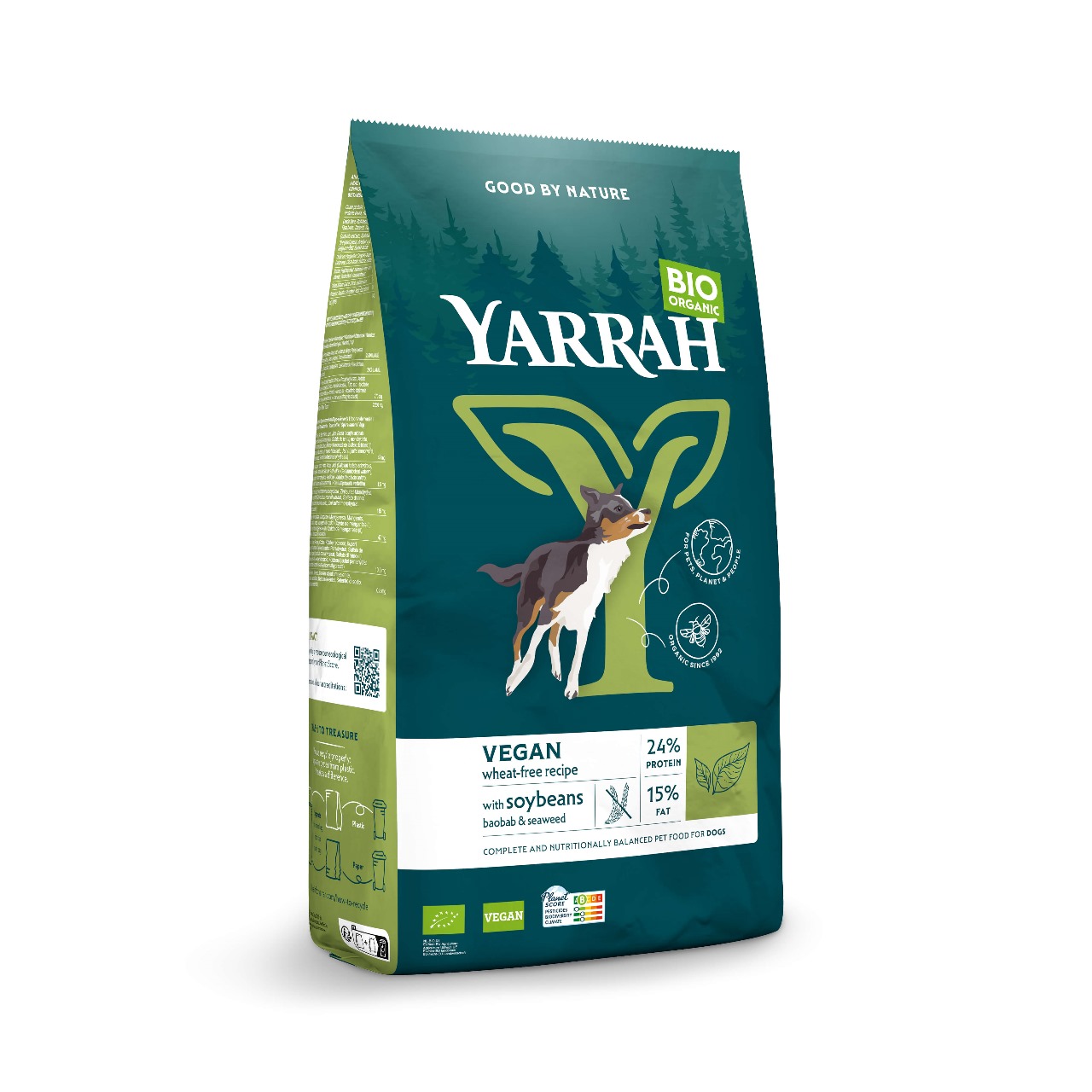 Yarrah Organic Vega Wheat Free Dog Dry Food 10Kg