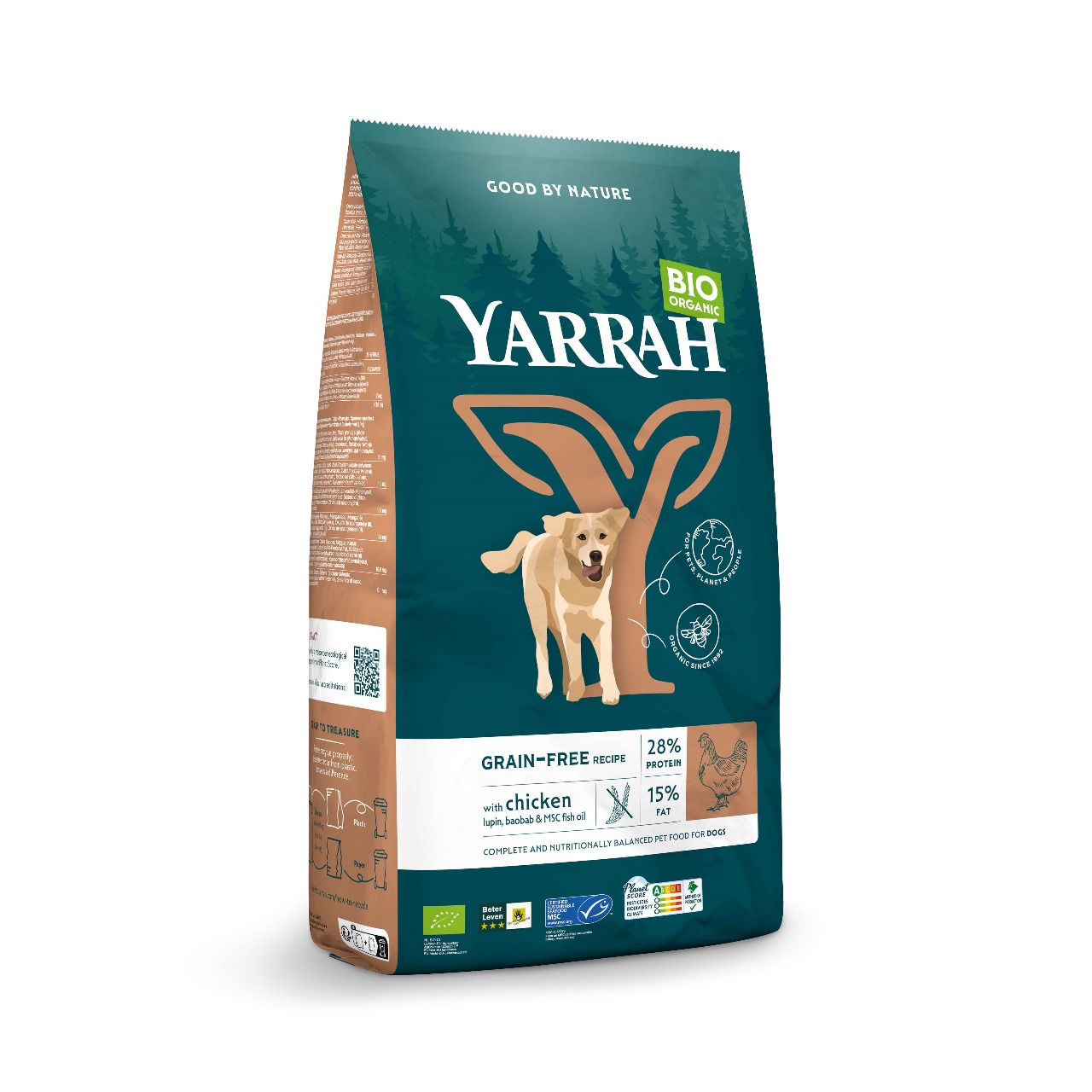 Yarrah Organic Adult Grain Free Dog Dry Food 10Kg