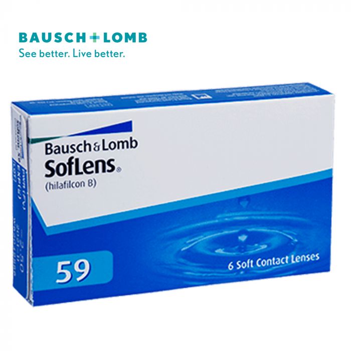 SofLens 59 Bausch & Lomb 6 Monthly Contact Lenses - 0.5