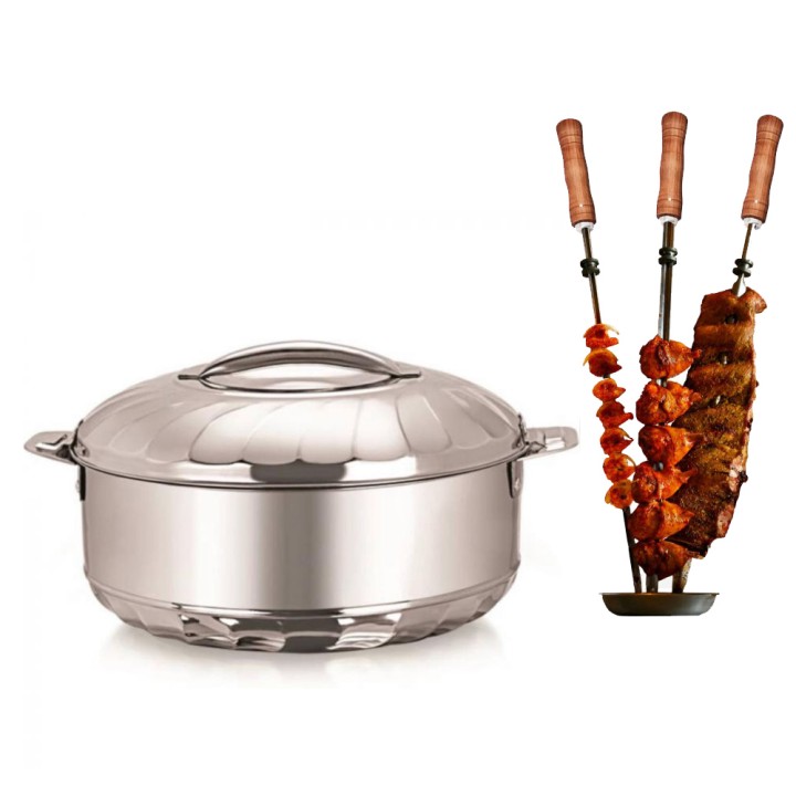 Φαγητοδοχείο Θερμός 8.5Lt - Ιδανικό Αξεσουάρ Για Κυπριακή Σούβλα Ή Κοντοσούβλι Bbq