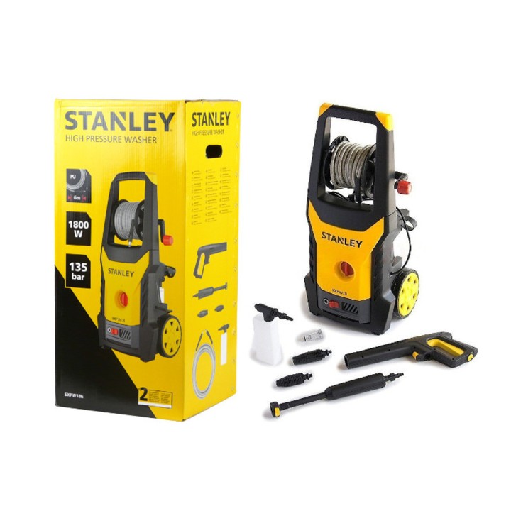 Stanley Πλυστικό Μηχάνημα Υψηλής Πίεσης 1800W - Sxpw18E High Pressure Washer (1800 W, 135 Bar, 440 L/H)