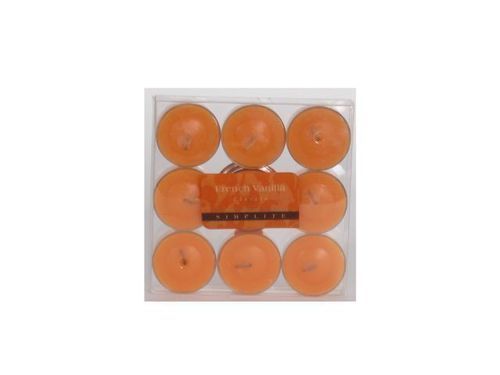Decorative Candle White / Σετ Ρεσώ Βανίλια Λευκό 9 Τεμ
