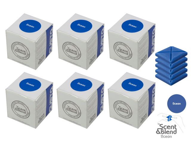 Decorative Candle / Αρωματικοί Κύβοι Κεριού Scent&Blend Θαλασσινό 6 Τεμ.