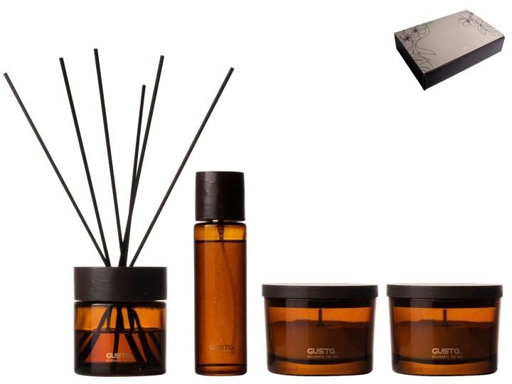 Decorative Candle / Σετ Δώρου Αρωματικό 80Ml + 2 Κεριά + Σπρέι Δωματίου