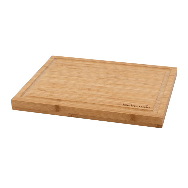 Dining Serving Cutting Board / Σανίδα Κοπής Με Αυλάκι Bamboo 40X30X3Cm