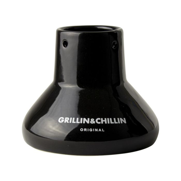 Grill Tool Accessories Black / Βαση Κοτόπουλο Για Ψήσιμο Κεραμικο Μαύρο