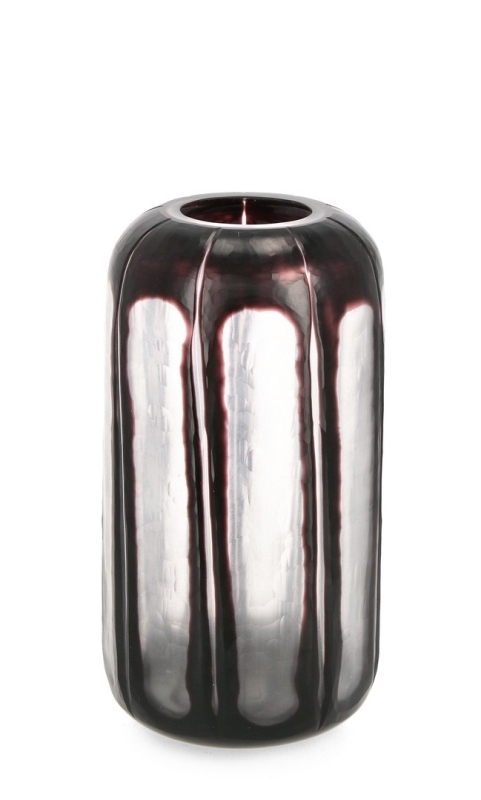 Decorative Vase Black / Διακοσμητικό Βάζο Kirinda Μαύρο / Διαφανές Υ32Cm