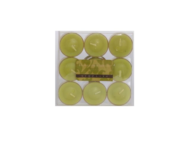 Decorative Candle / Σετ Ρεσώ Μελί Πράσινο 9 Τεμ