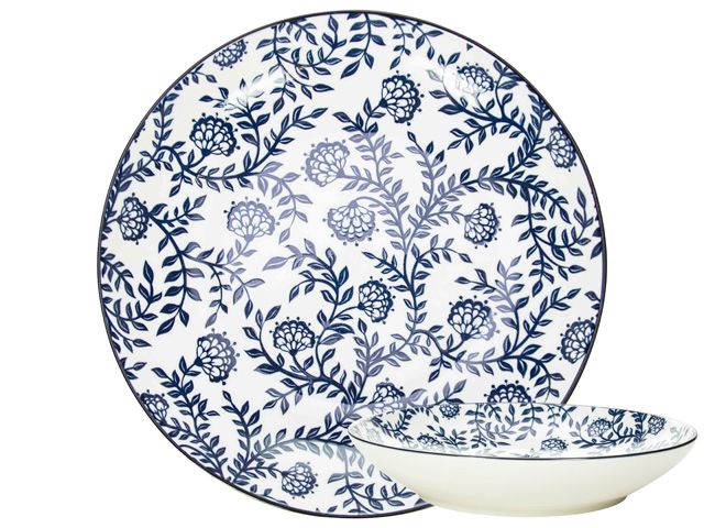 Dining Kitchen Table / Πιάτο Γλυκού / Φρούτου Otb Flowers O21,5Cm