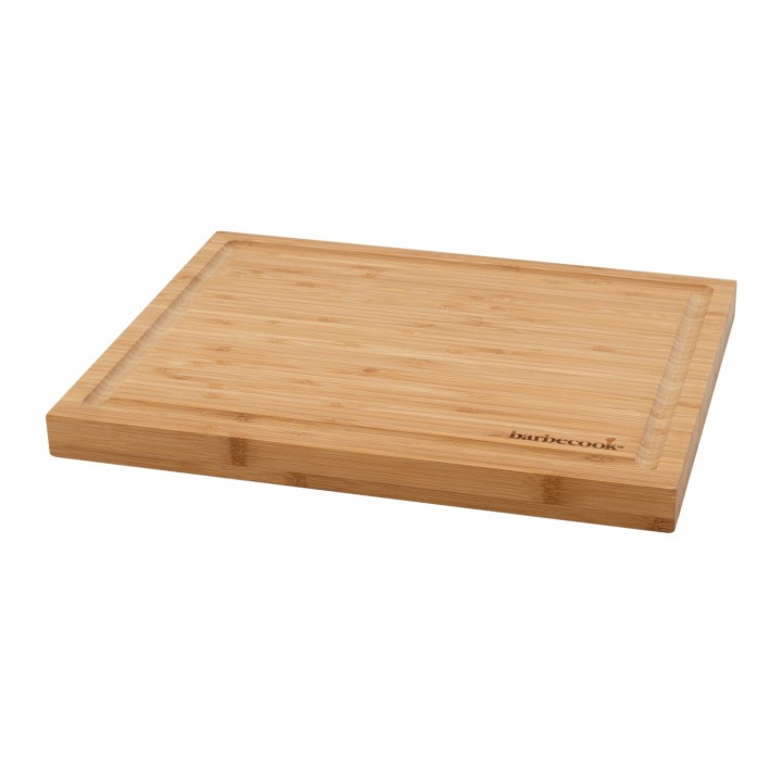 Dining Serving Cutting Board / Σανίδα Κοπής Με Αυλάκι Bamboo 40X30X3Cm