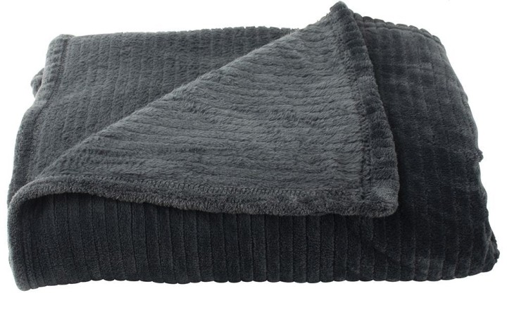 Bedroom Soft Blanket / Κουβέρτα Geniet Γκρι 125X150Cm