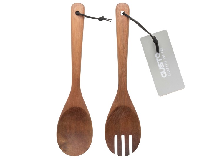 Dining Serving / Σετ Σερβιρίσματος Σαλάτας Ξύλινο 2 Κομ.Σετ