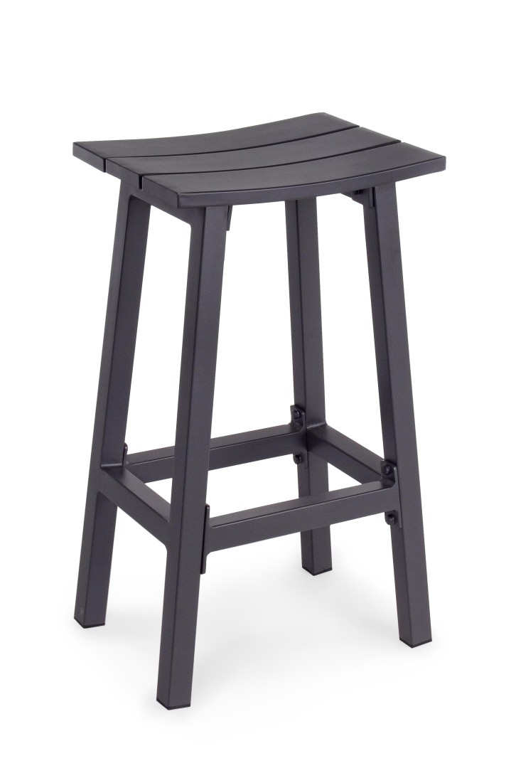 Outdoor Summer Furniture Armchair Black / Σκαμπό Μπαρ Εξωτερικού Χώρου Skipper Μαύρο