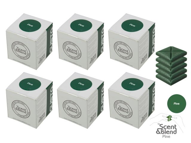 Decorative Candle / Αρωματικοί Κύβοι Κεριού Scent&Blend Πεύκος 6 Τεμ.