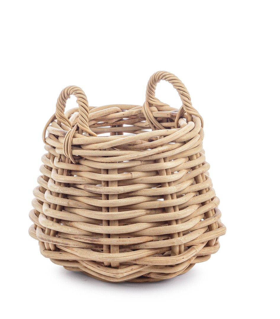 Decorative Storage Indoor Basket Box / Διακοσμητικό Καλάθι Cesta Φυσικό Χρώμα S