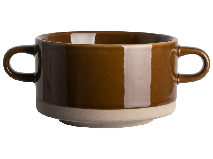 Kitchen Bowl Brown / Μπολ Σούπας Woodstock Καφέ 450Ml