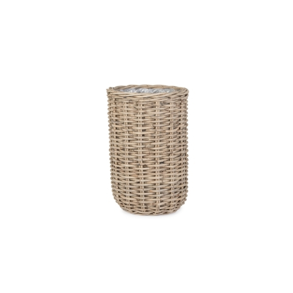 Decorative Storage Indoor Basket Box / Διακοσμητικό Καλάθι Jefri Γκρι 66Xh80Cm