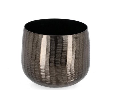 Decorative Vase Grey / Βάζο Chisel Ανθρακί S