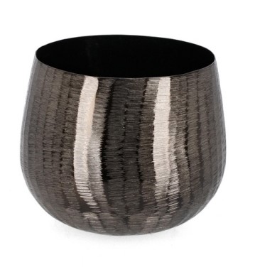 Decorative Vase Grey / Βάζο Chisel Ανθρακί M