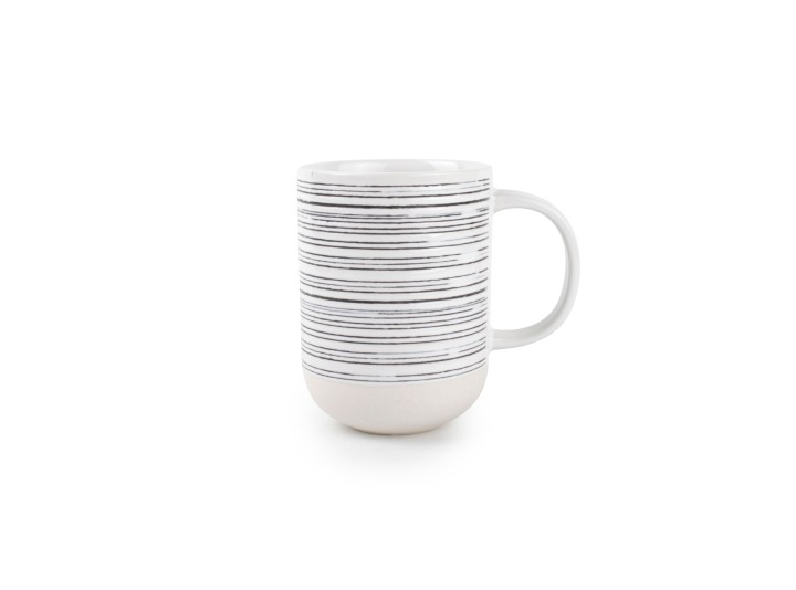 Dining Tea Bowl White / Κούπα Σετ Raww Λευκό / Μαύρο 0,37L