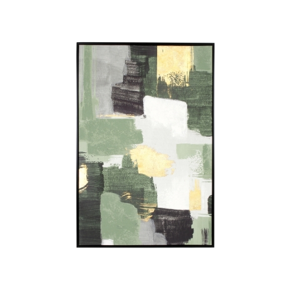 Indoor Wall Decorative / Πίνακας Με Κορνίζα Bold Πράσινο 82,6X122,6Εκ