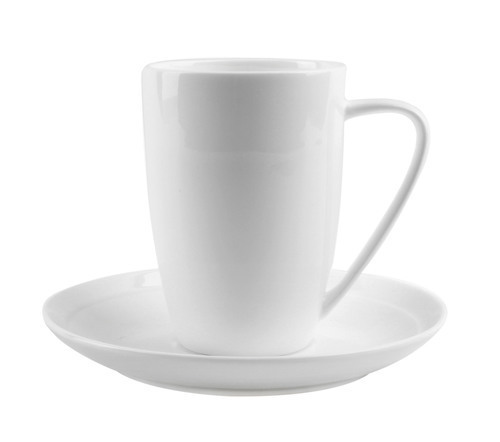 Dining Tea Bowl White / Κούπα Και Πιατάκι Edge Λευκό 0,20L