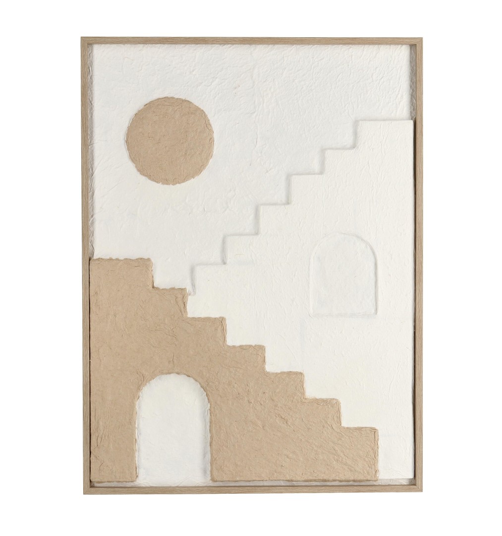 Indoor Wall Decorative / Πίνακας Drew Μπέζ 60Xh80Cm