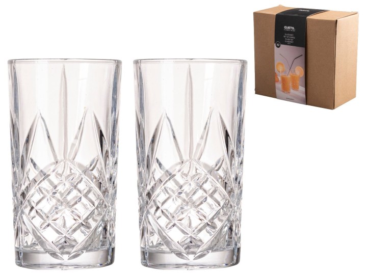 Kitchen Drinking Glass / Σετ Ποτηριού 350Ml 2 Τεμ.