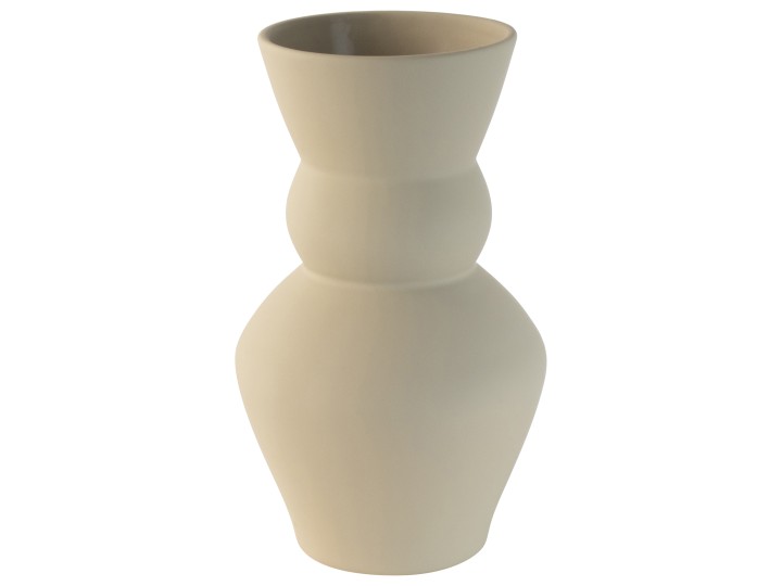 Decorative Vase Beige / Βάζο Μπεζ O16,6X26,8Cm