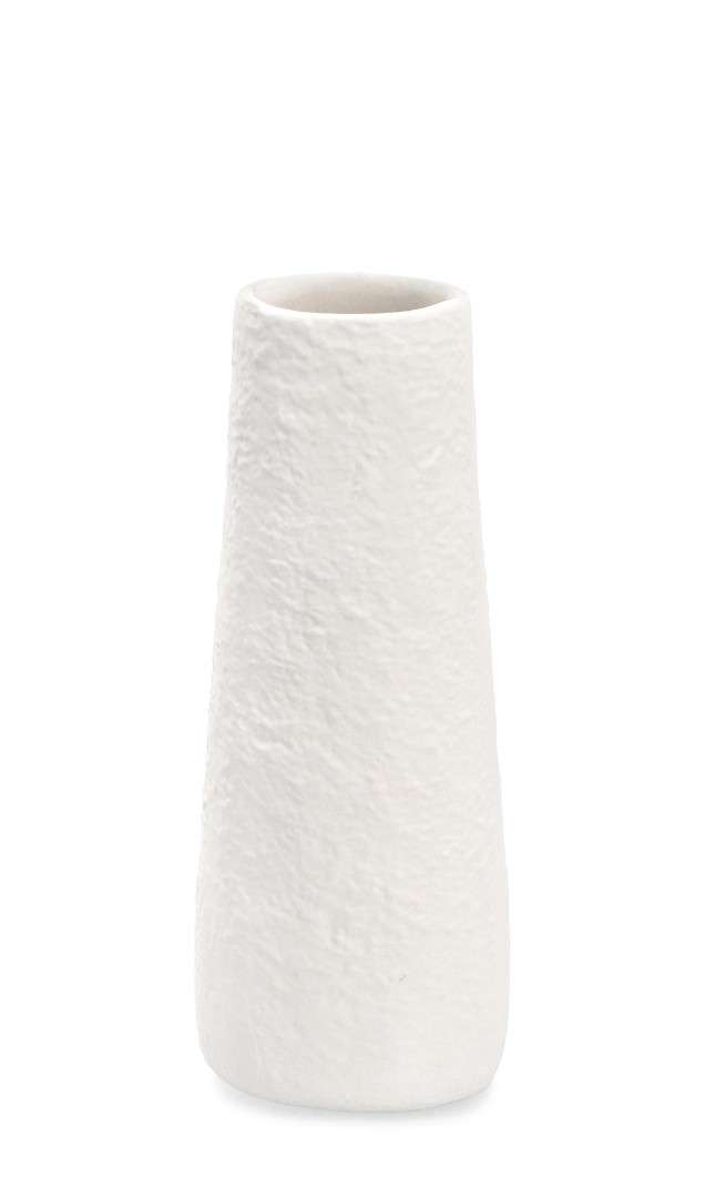 Decorative Vase White / Διακοσμητικό Βάζο Hisar Λευκό H25Cm