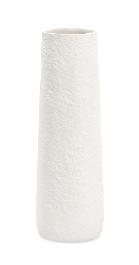 Decorative Vase White / Διακοσμητικό Βάζο Hisar Λευκό H32Cm