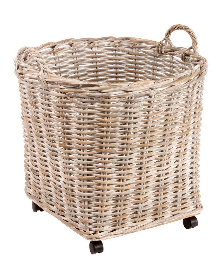 Decorative Storage Indoor Basket Box Beige / Διακοσμητικό Καλάθι Αποθήκευσης Μπεζ D38Xυ44Cm