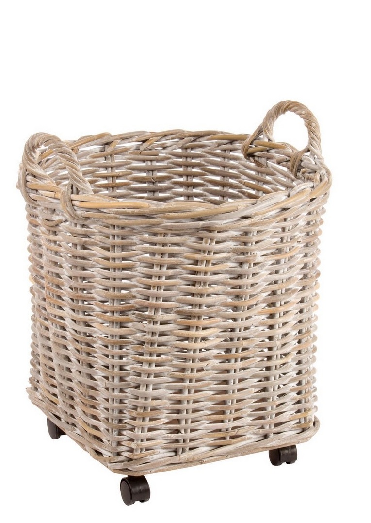 Decorative Storage Indoor Basket Box Beige / Διακοσμητικό Καλάθι Αποθήκευσης Μπεζ D47Xυ54Cm