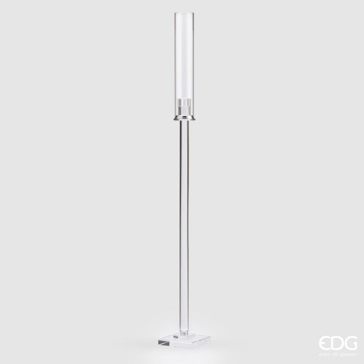 Decorative Indoor Candleholder / Κηροπήγιο Spear Διάφανο 12X12Xυ102Εκ