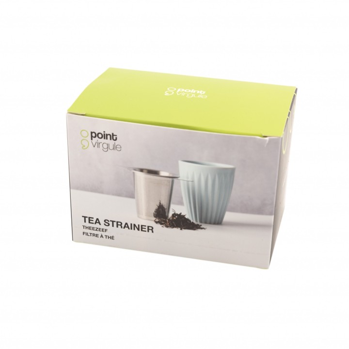 Tea Dining Set / Σουρωτήρι Τσαγιού Με Δίσκο Stainless Steel 12,6X7,1X7,5Cm