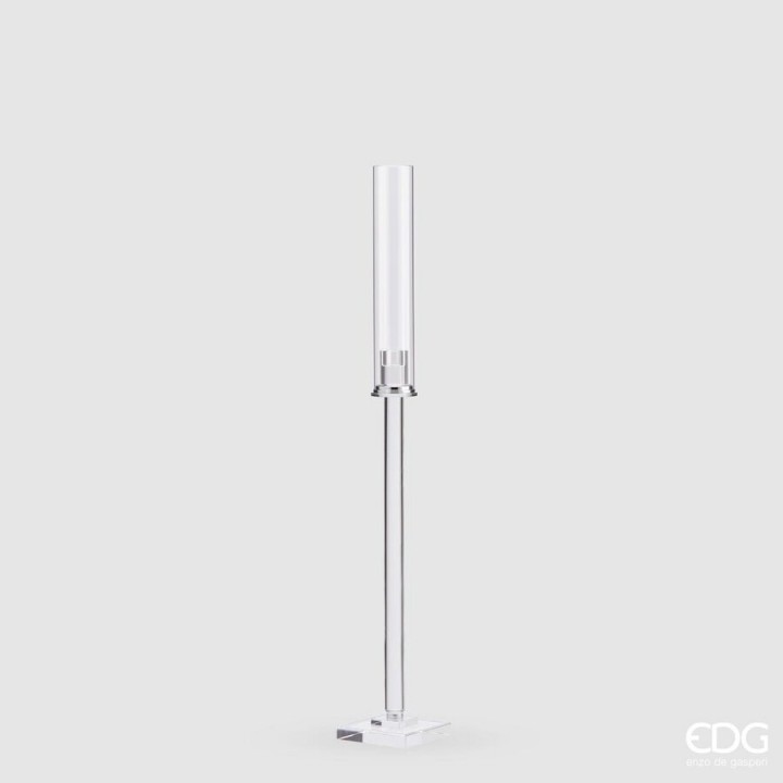 Decorative Indoor Candleholder / Κηροπήγιο Spear Διάφανο 12X12Xυ82Εκ