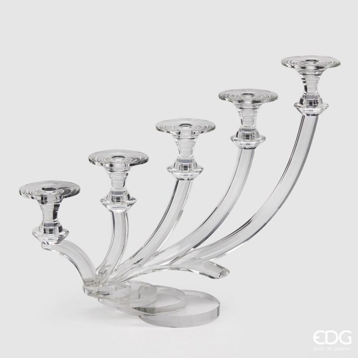 Decorative Indoor Candleholder / Κηροπήγιο Onder Διάφανο 55X14Xυ44Εκ