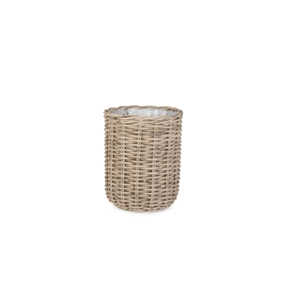 Decorative Storage Indoor Basket Box Grey / Διακοσμητικό Καλάθι Jefri Γκρι 50Xh65Cm