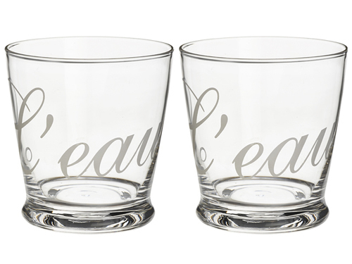 Kitchen Drinking Glass / Σετ Ποτηριών Για Νερό 250Ml 2Τμχ