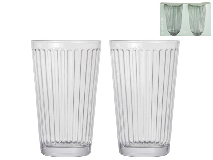 Kitchen Drinking Glass / Σετ Ποτηριών L 380Ml 2 Τεμ.