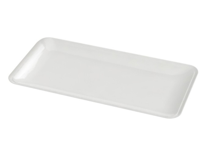 Dining Serving White / Πιάτο Σερβιρίσματος Edge Λευκό 28X14Cm