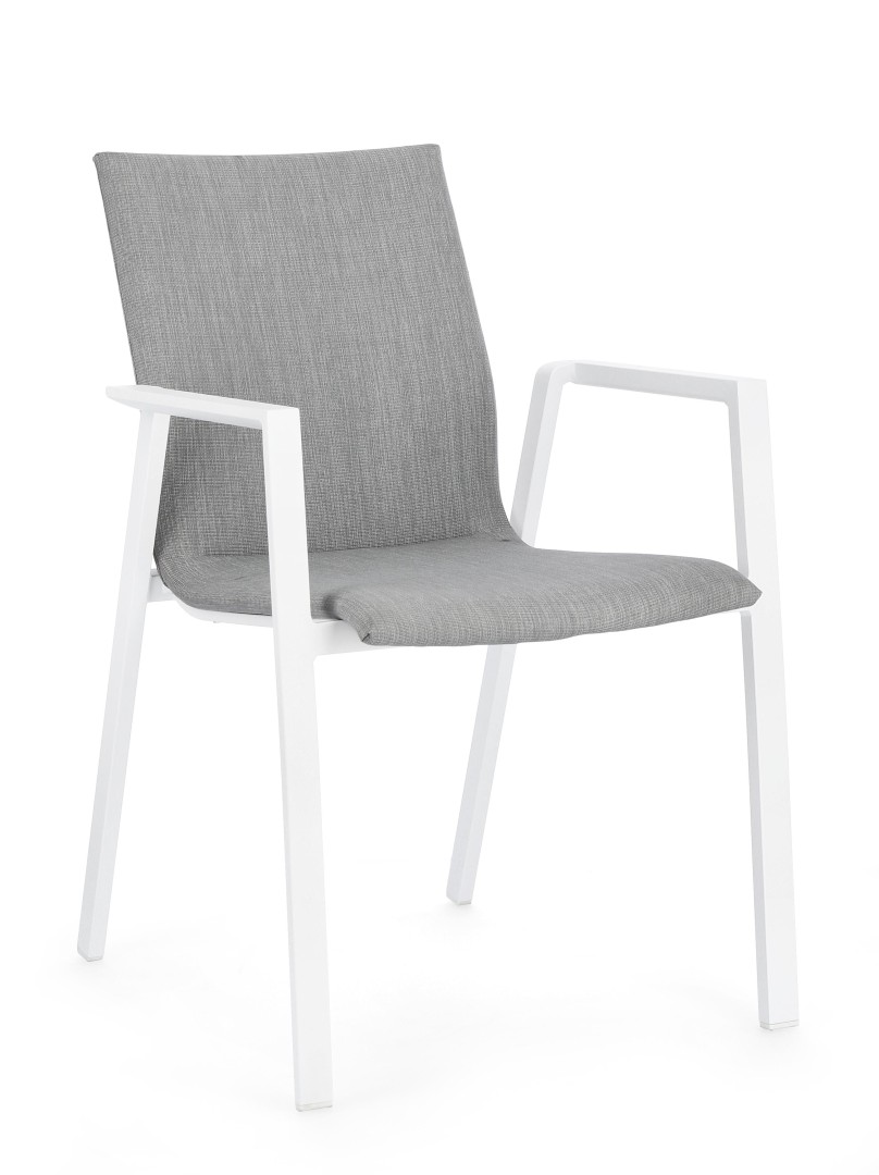 Outdoor Summer Furniture Armchair White / Καρέκλα Με Μπράτσα Εξωτερικού Χώρου Odeon Λευκό
