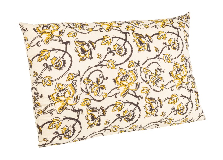 Decorative Home Indoor Cushion / Μαξιλάρι Lorient Με Λουλούδια Ιβουάρ 40X60Εκ