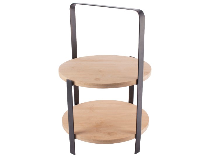 Dining Serving / Δίσκος Σερβιρίσματος 3 Πατών Μπαμπού O27X39Cm