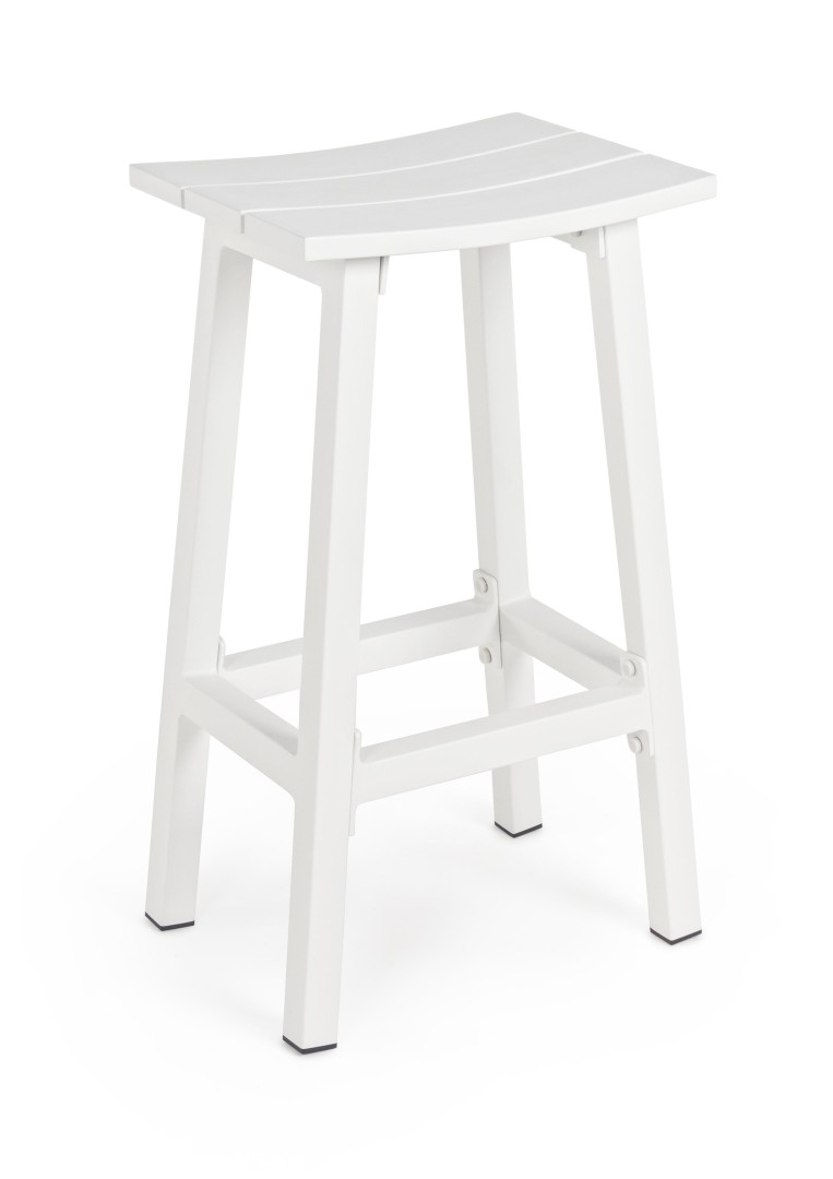 Outdoor Summer Furniture Armchair White / Σκαμπό Μπαρ Εξωτερικού Χώρου Skipper Λευκό
