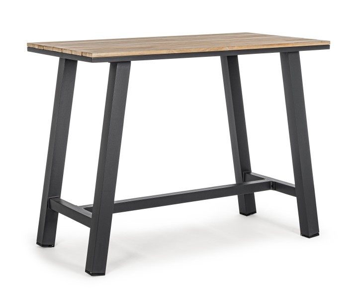 Outdoor Summer Furniture Table Black / Τραπέζι Μπαρ Εξωτερικού Χώρου Skipper Μαύρο