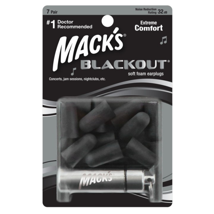 Mack'S Blackout Soft Foam Earplugs 7 Pairs